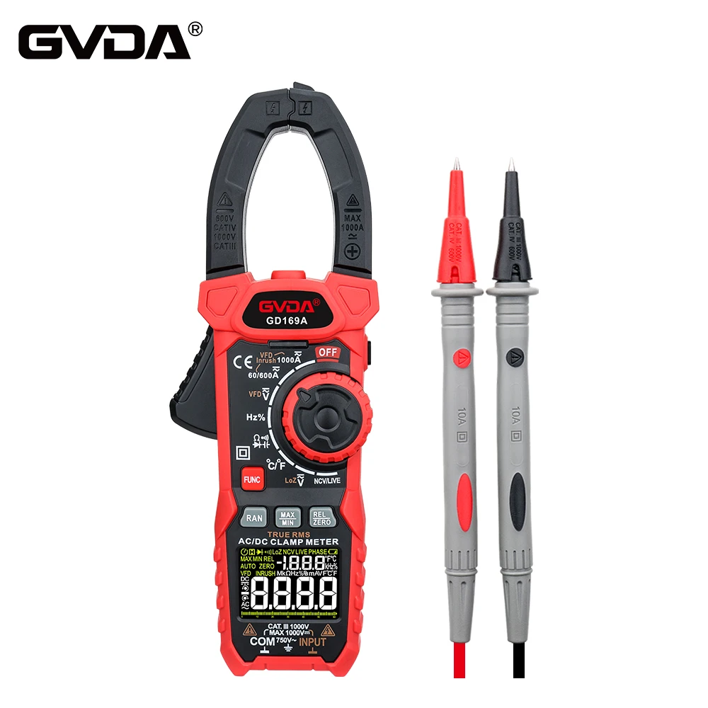 gvda-digital-clamp-meter-ac-dc-current-inrush-voltage-capacitance-true-rms-multimeter-6000-counts-high-precision-ohm-hz-tester