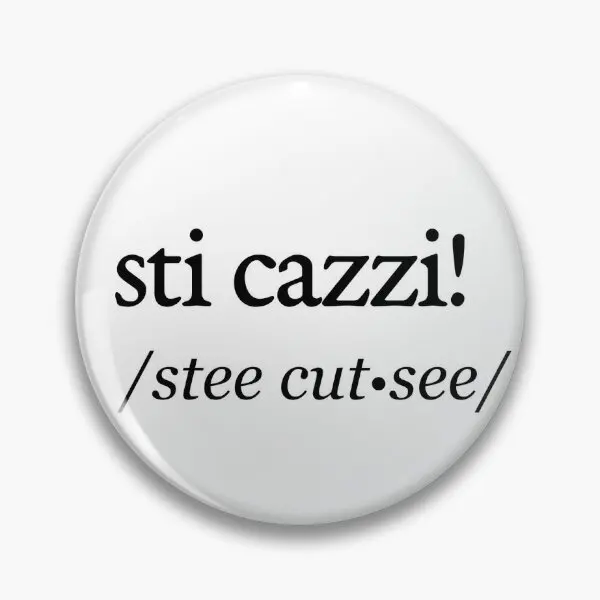 Sti Cazzi Say It Right Series Soft Button Pin Cute Women Lover Badge Collar Funny Fashion Metal Jewelry Creative Hat Clothes