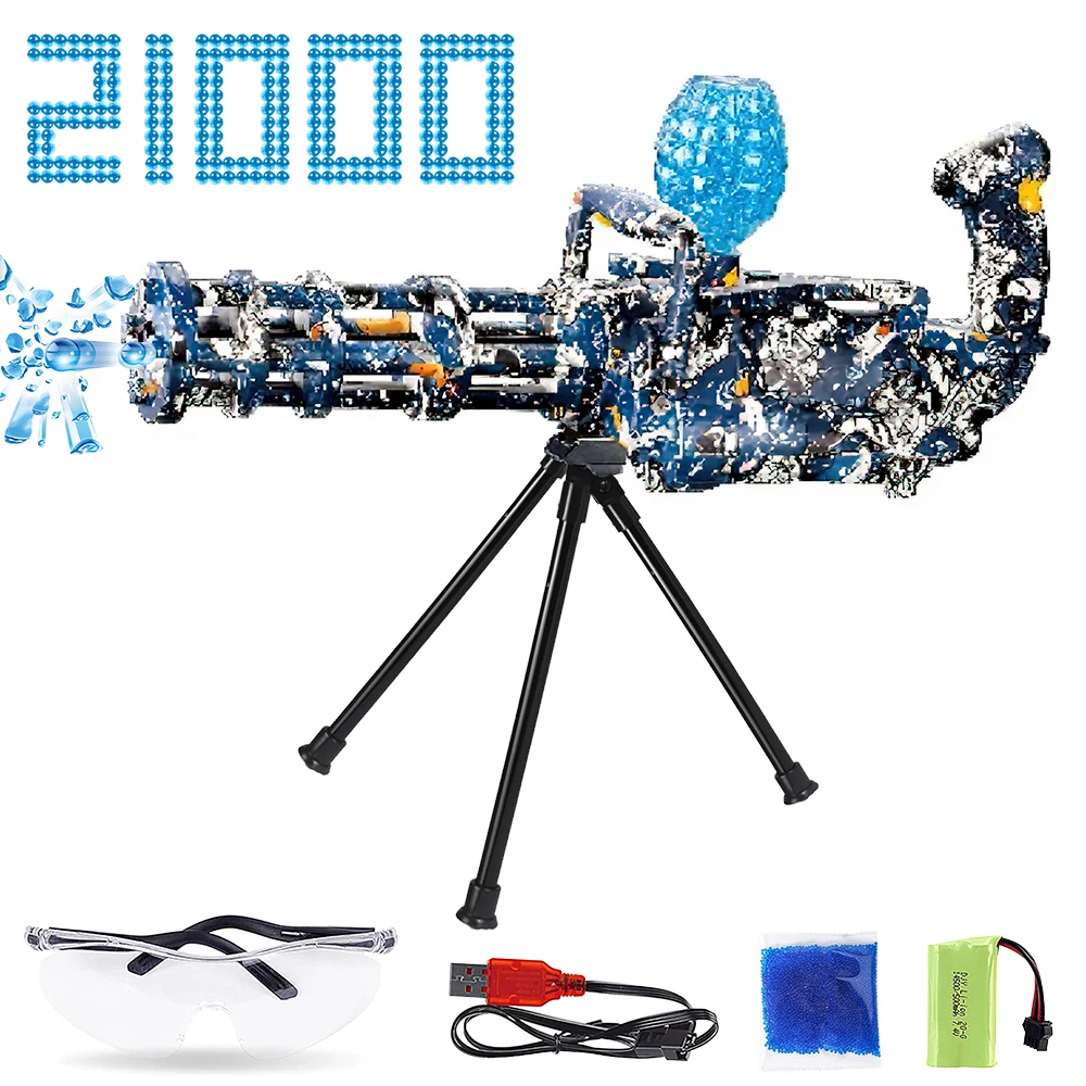 Electric Water Gun Water Ball Gel Blaster Toy Gun Gatling Graffiti Toy