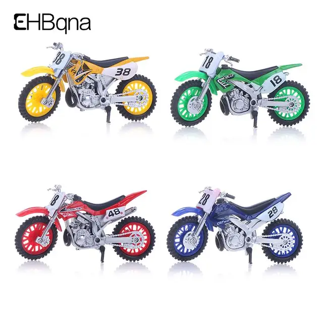 Simulated Alloy Motocross Motorcycle Model 1:18 Toy Adventure Imulation Alloy Motorcycle Model Home Decoration Kids Toy Gift 4