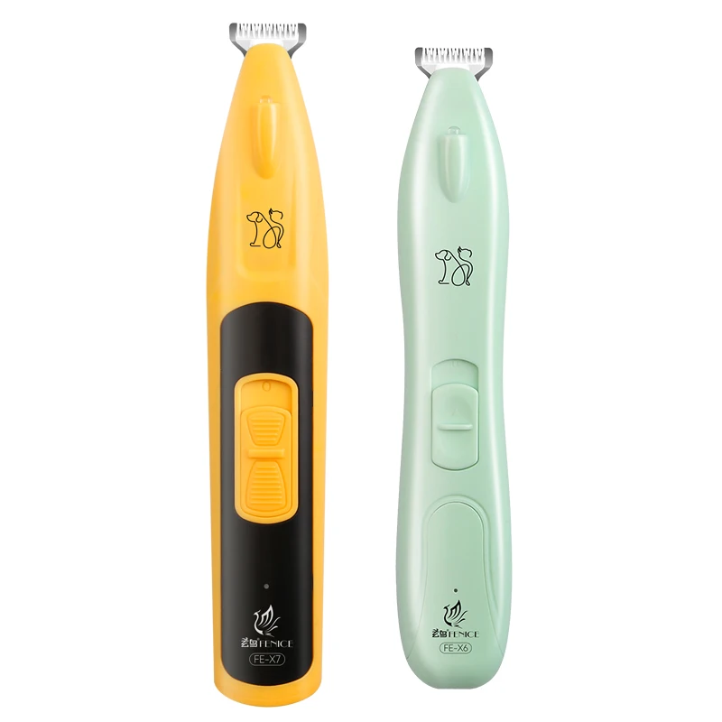 Fenice Dog Cat Paw Ear Hair Eye Intimat Area Trimmer LED Light Pet Hair Trimmer Dog Clippers Grooming 18mm Widen Blade