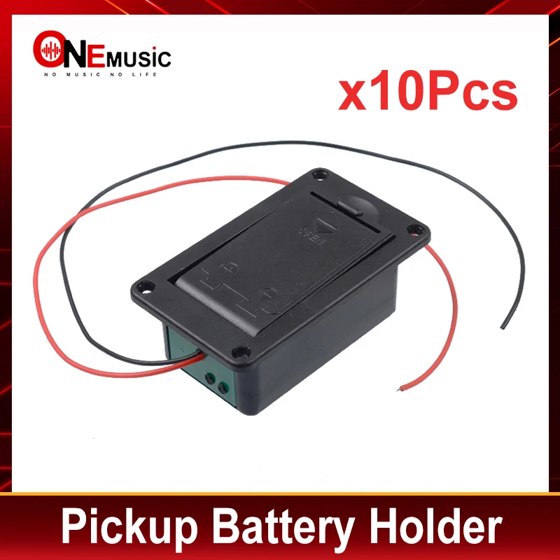 Active Bass Guitar Pickup Battery Box 10pcs 9V