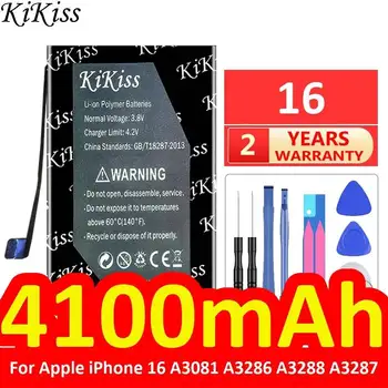 Batteria per Cellulare ad Alta Capacità per Apple iPhone 16 A3081 A3286 A3288 A3287 4100mAh