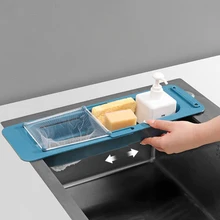 

Gadget Kitchen Sink Strainers Basket Hole Cleaner Sponge Soap Holder Sink Strainer Bathroom Cocina Accesorio Home Improvement YQ