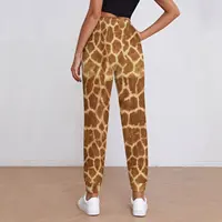 Giraffe Skin Print Baggy Pants Spring Animal Art Classic Sweatpants Female Y2K Graphic Trousers Big Size 2