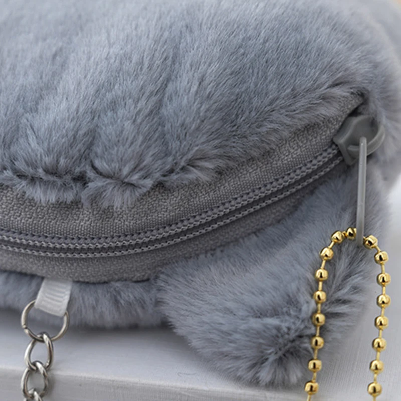 Kawaii Cartoon Cute Cat Coin Purse Keychain Pendant Creative Plush Animal Cat Storage Bag Children Mini Coin Bag Birthday Gifts Coin Purse Plush Coin Purse Coin Wallet Change Bag