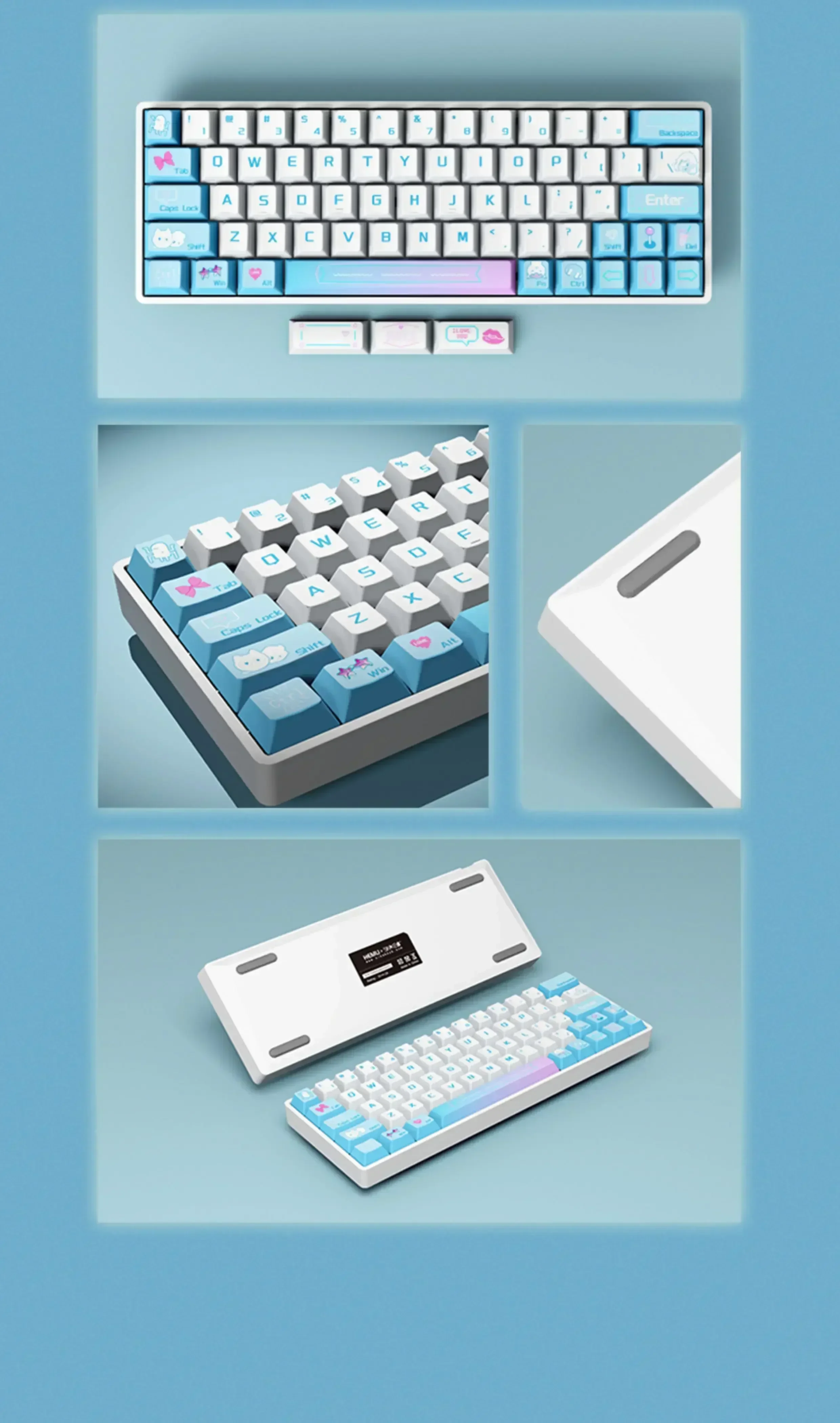 SIKAKEYB-Hm66磁気メカニカルキーボード,ホットスワップ可能な有線 
