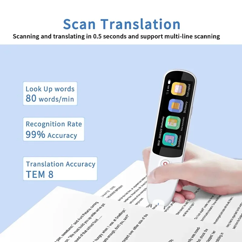 S5A Portable Translation Pen Real Time Online Multi-Language Scanning Translator Device Reading Dictionary Pen translation pen