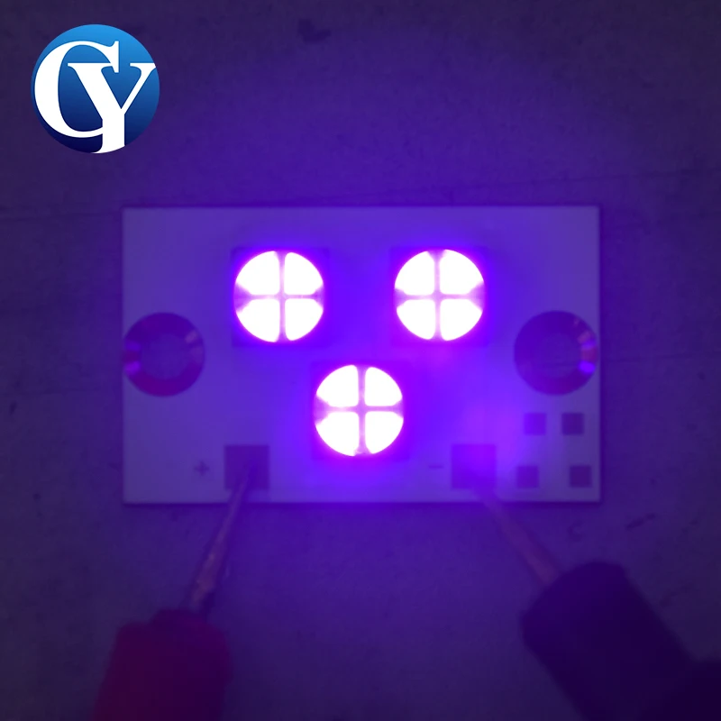30W UV LED Light Curing Lamp Module 6565 365nm 385nm 395nm 405nm 3D Label Inkjet Printer Glue Resin Bottle Ink Curing PCB