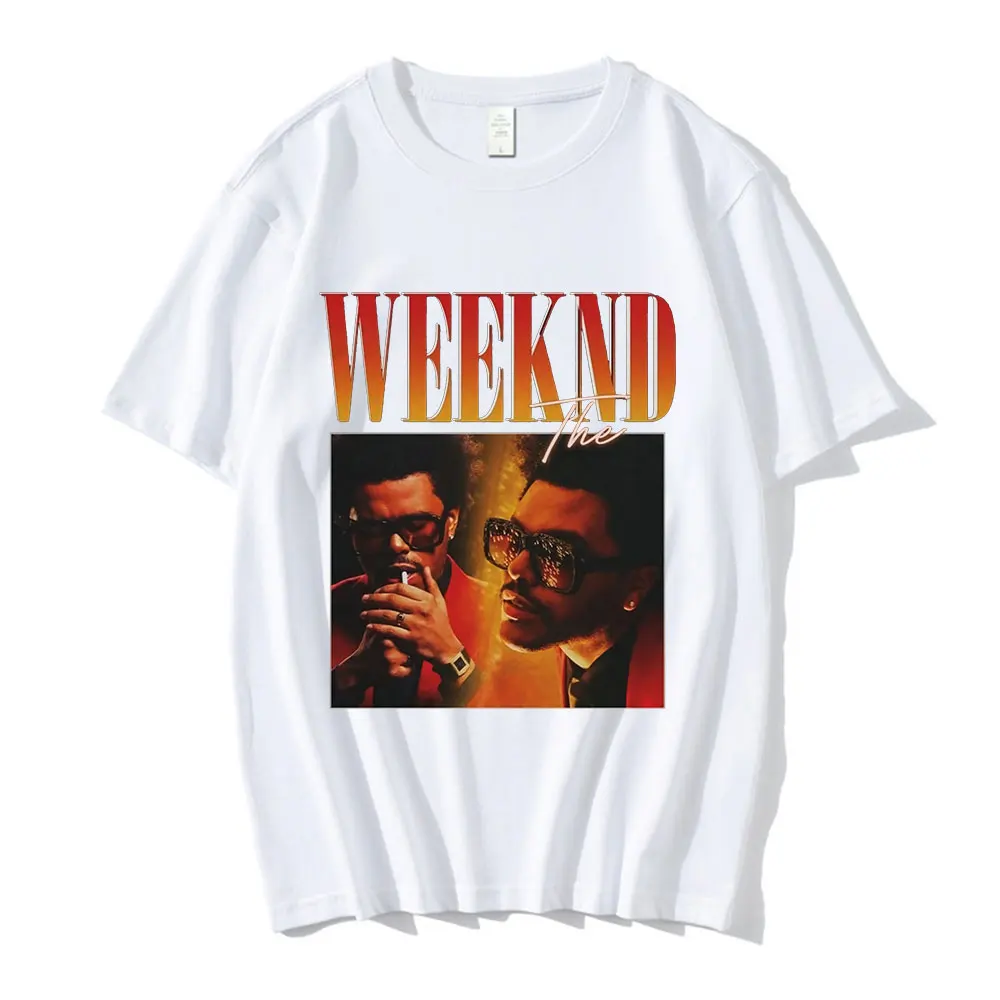 The Weeknd 2.0 90s Vintage Unisex Black Tshirt Men 3