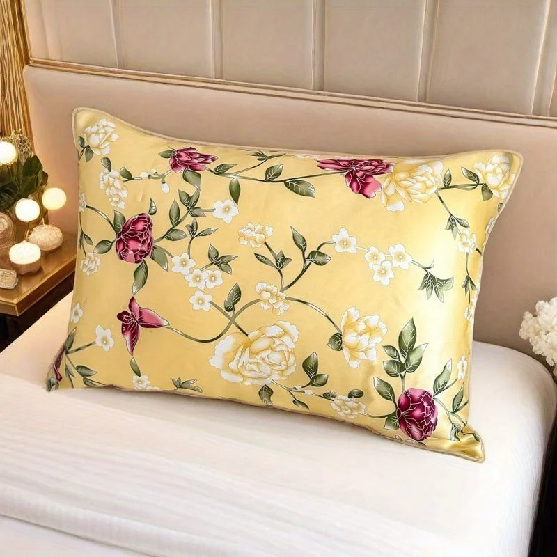 Атласна наволочка з 2 шт., наволочки з шовковим відчуттям шовку для волосся та шкіри зі прихованою блискавкою, атласні охолоджувальні наволочки