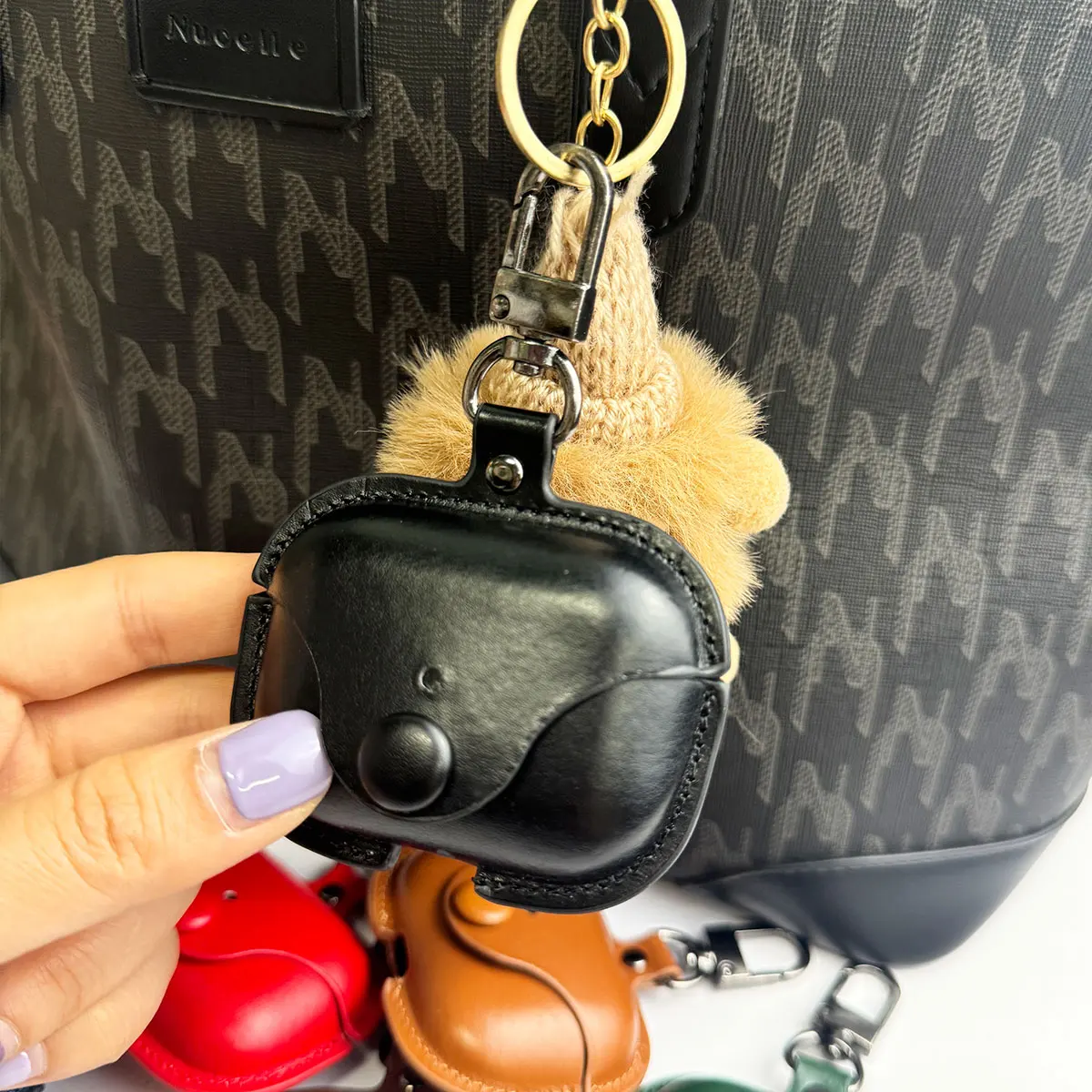 Elegant Vintage Style PU Leather AirPods Pro Case Cover