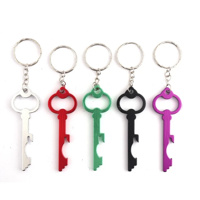 Porte-clés champignon rouge au crochet en coton et acier