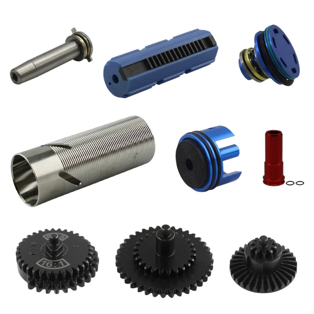 

VULPO Gearbox High Speed Kit 16:1 Gear/Piston/Piston Head/Cylinder/Cylinder Head/Spring Guide/Nozzle For Ver.2/3 Gearbox