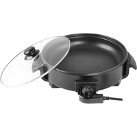 Appliances 12-Inch Round Nonstick Electric Skillet with Vented Glass Lid, Removable Thermostat, Easy to Clean, Black 1