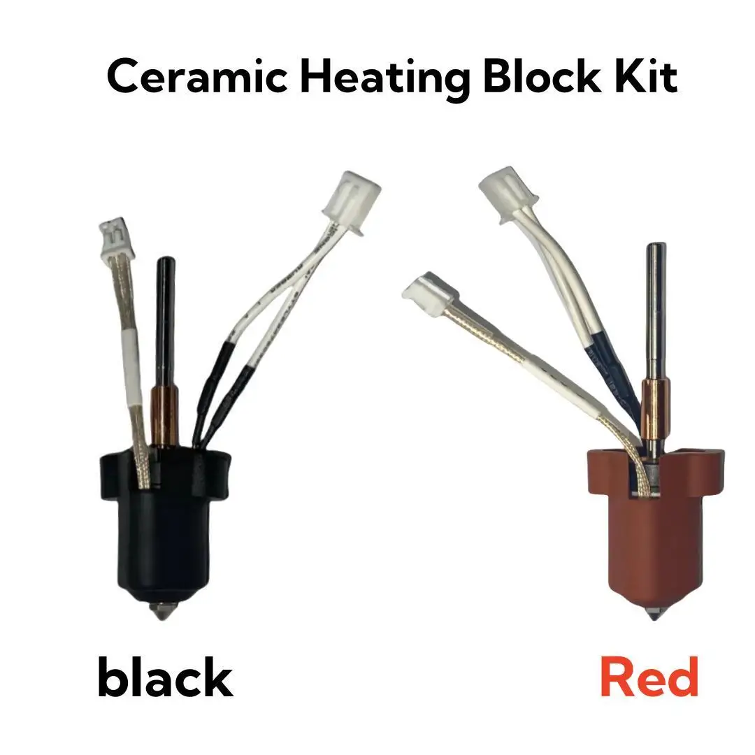 Creality 세라믹 히팅 블록 키트, 빠른 스왑 깍지, 고유량 인쇄, 3D 프린터 액세서리, K1C/K1 MAX, 2PCs, 0.4mm