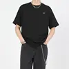 ALO basic solid color short-sleeved T-shirt for men and women, loose and made of pure cotton, classic and versatile for summer. 3