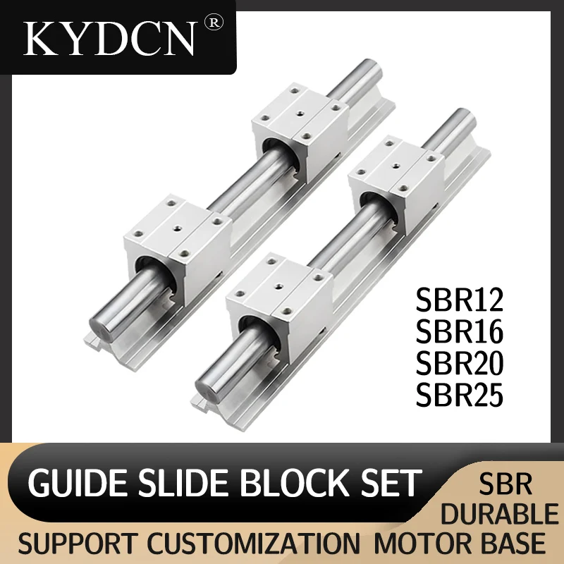 

SBR12,16,20,25,guide rail plus 4 sliders, sliders line rail slide table support optical axis rail plus hard rust prevention