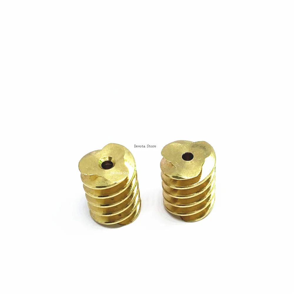 2PCS 0.8M Copper Worm 2mm 3T Worm 9.7*12.5mm