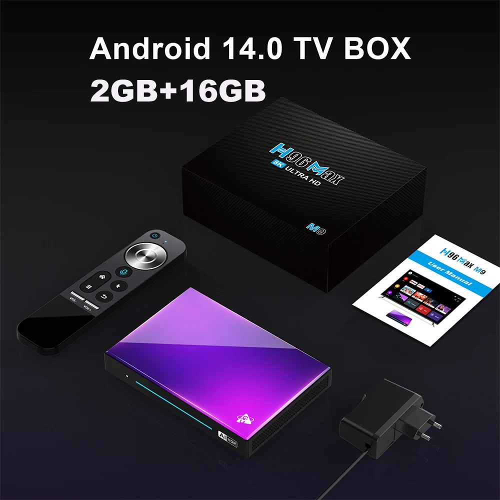 H96 MAX M9 AI Android 14 TV BOX NPU 6TOPS Rockchip RK3576 8