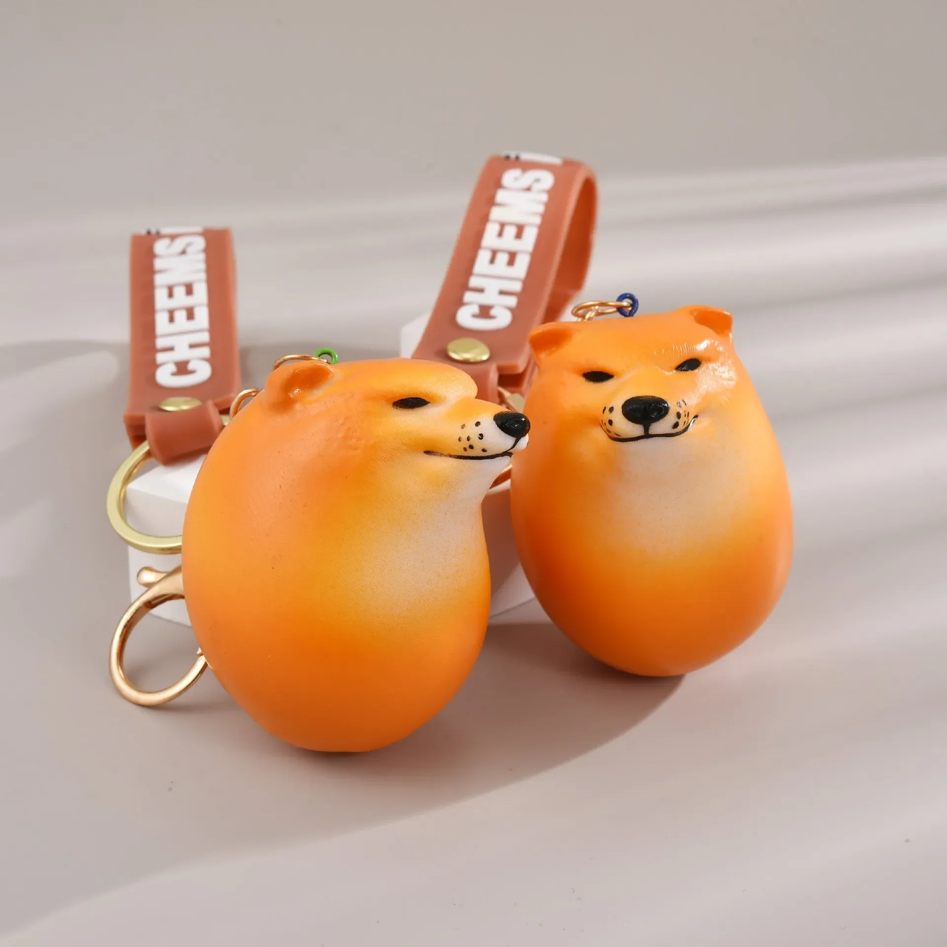 Cheems Dog Egg Portachiavi New Shiba Inu Creative Cute Dog Decoration Toy Portachiavi Car Phone Bag Ciondolo Ornamento Regalo Llaveros 키