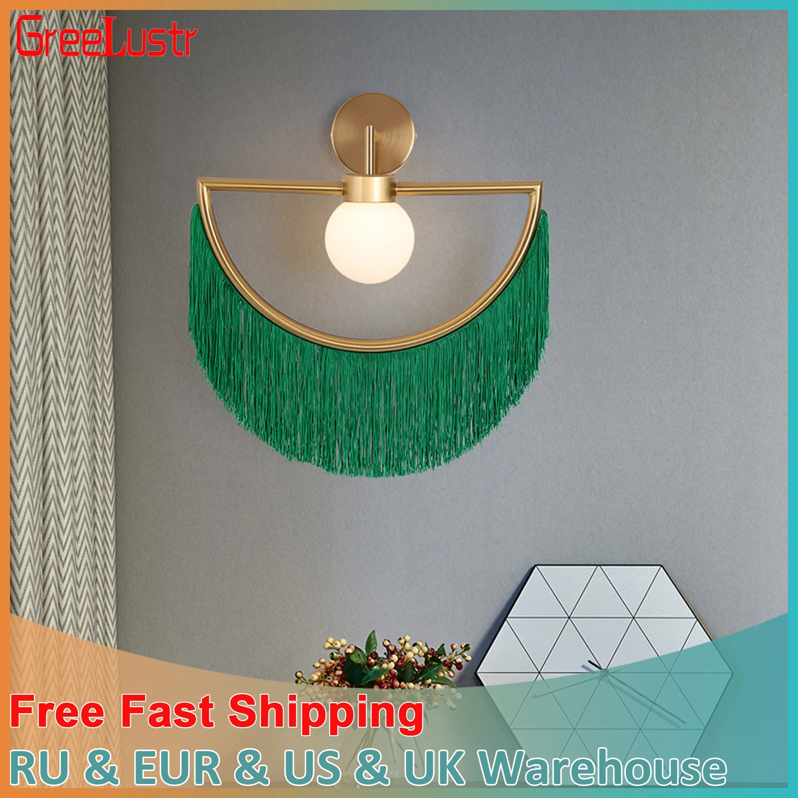 

Tassel Wall Light Fixture Nordic Night Lamp For Home Room Decor Bedside Bedroom Decoration Wall Sconce Corridor Stairs Aisle