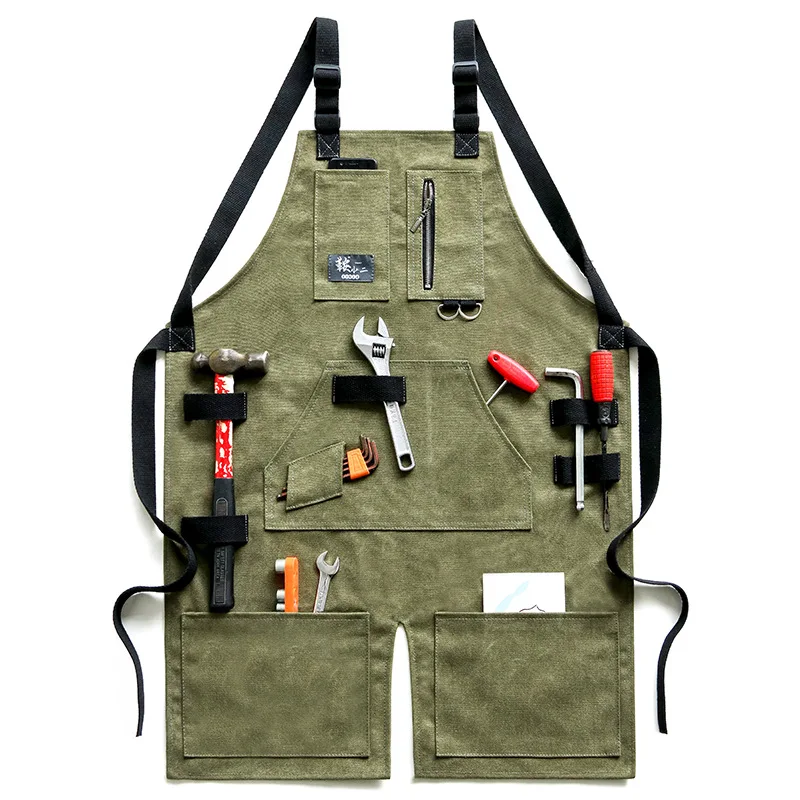 

Outdoor Camping Apron Breathable Picnic Barbecue Overalls Adjustable Strap Wear-resistant And Dirt-resi Repairman Apron