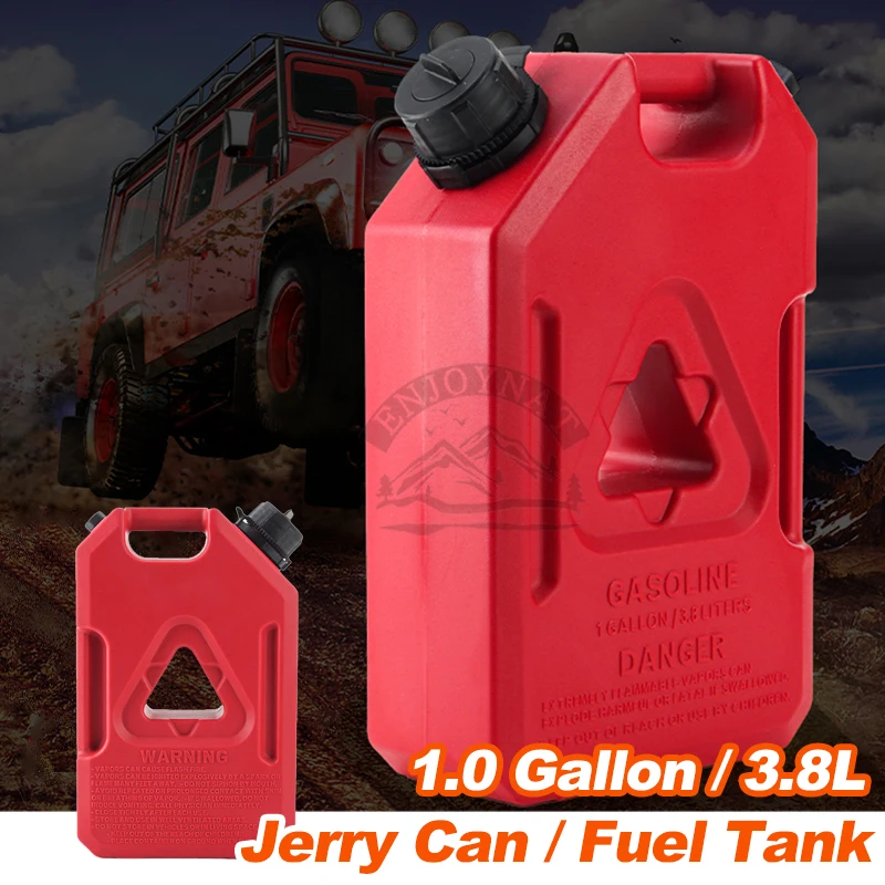 

3.8L Petrol Jerry Cans Plastic Motorcycle Gasoline Fuel Tank Mount Lock 1 Gallon Gas Can Petrol Camping Gas Can Water can