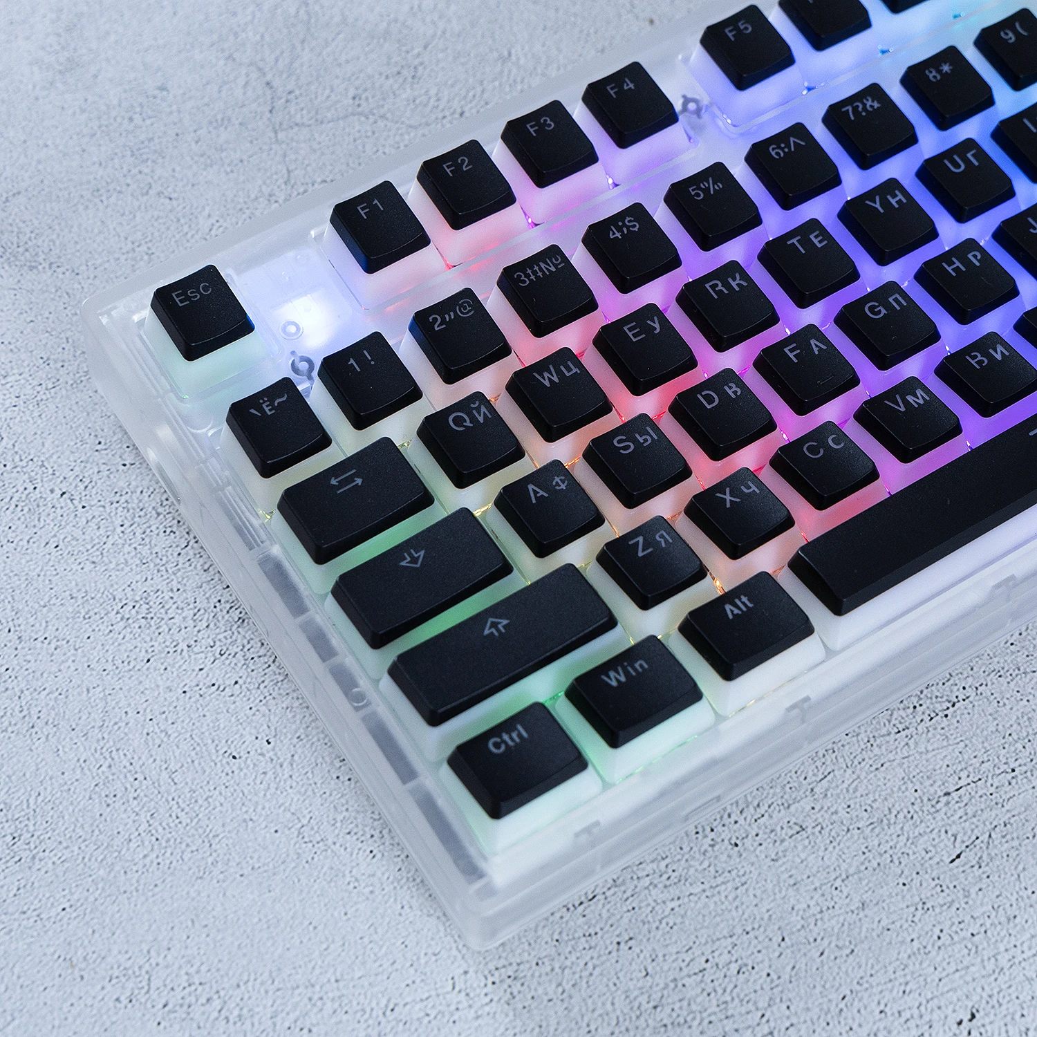 MAIMOOO-Pudim translúcido Keycaps, teclado mecânico, Keycap DIY,