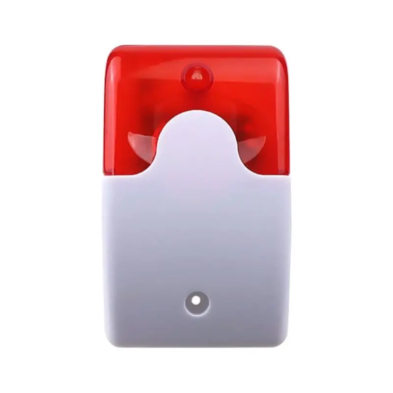 Home Alarm System Wired Strobe Siren Alarm DC 12V 24V AC 220V