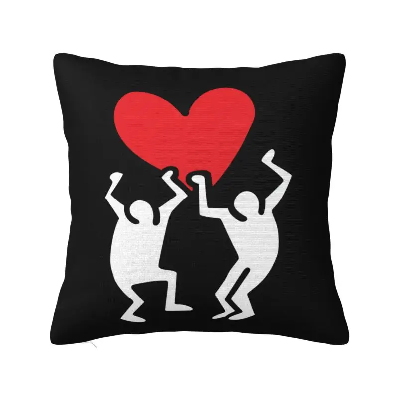 

Abstract Dance Haring Pop Art Pillow dance Geometric Graffiti Cushions Square Pillowcase