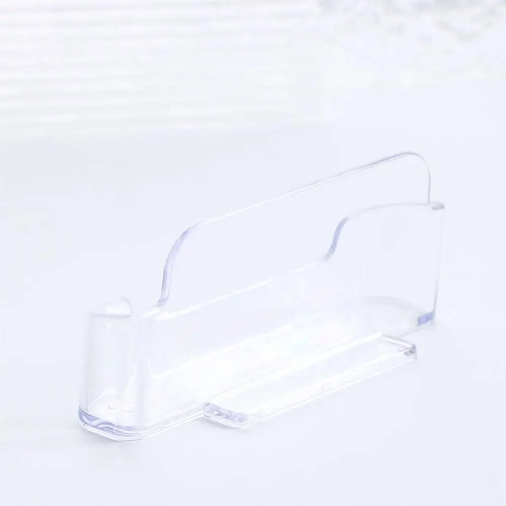 메모 클립 홀더 데스크 선반 박스 투명 데스크 비즈니스 홀더 카드 디스플레이 스탠드 명함 홀더 데스크탑 수납 박스