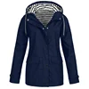 2025 Outdoor Sports Hooded Jacket Women Spring Autumn Windproof Waterproof Windbreakers Lady Stripe Lining Oversize Loose Coats 4