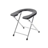 Foldable Toilet Seat Anti Slip Pad under The Stool Leg Easy to Wash Toilet Chair Seat Commodes Chair for Bathroom Adults Seniors 1