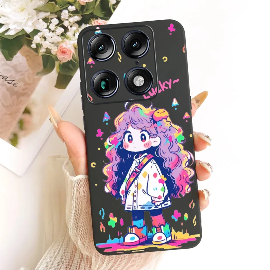 Floral Marble Soft Silicone Protective Case