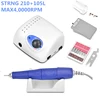 35K/40K/45K Authent 65W Electric Nail Drill Machine Strong 210 plus 105L 102L 2.35mm Model Manicure Pedicure Nail File Bit 1
