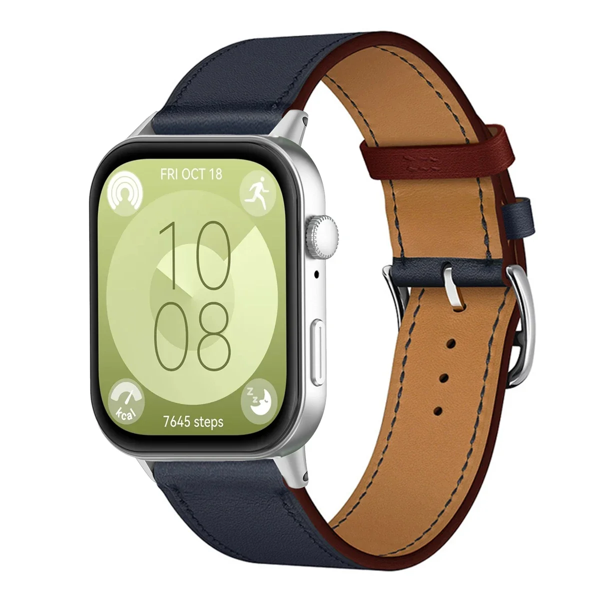 Premium PU Leather Sport Wristband Bracelet - Universal Smartwatch Replacement Strap