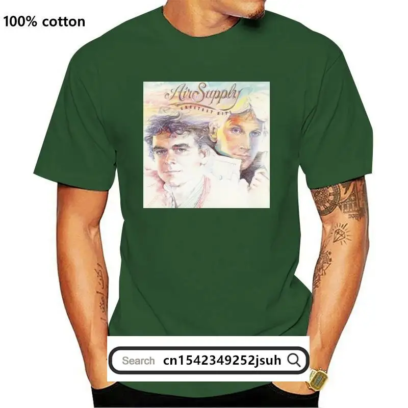 

New Air Supply T-Shirt Classic 80 Retro Soft Rock 100% Cotton Graphic White Tee Cool Gift Personality Tee Shirt