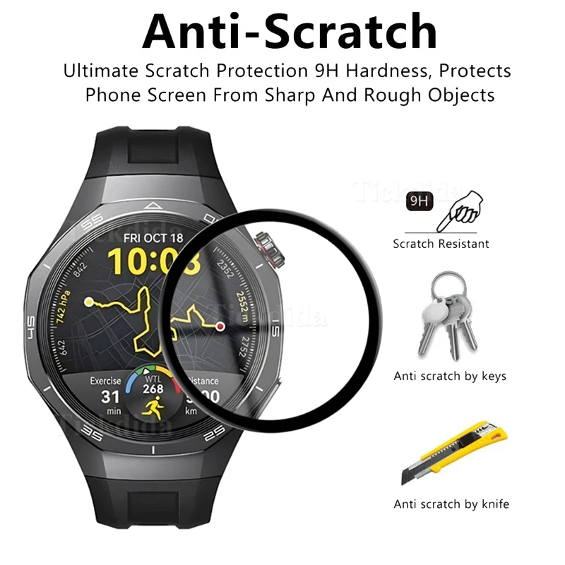 3-Pack Full Screen Soft Protector Film for Huawei Watch GT 5 Pro