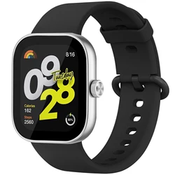 Silicone Strap Wristband Replacement for Smart Watches - Universal Fit and Style Accessories (Black)