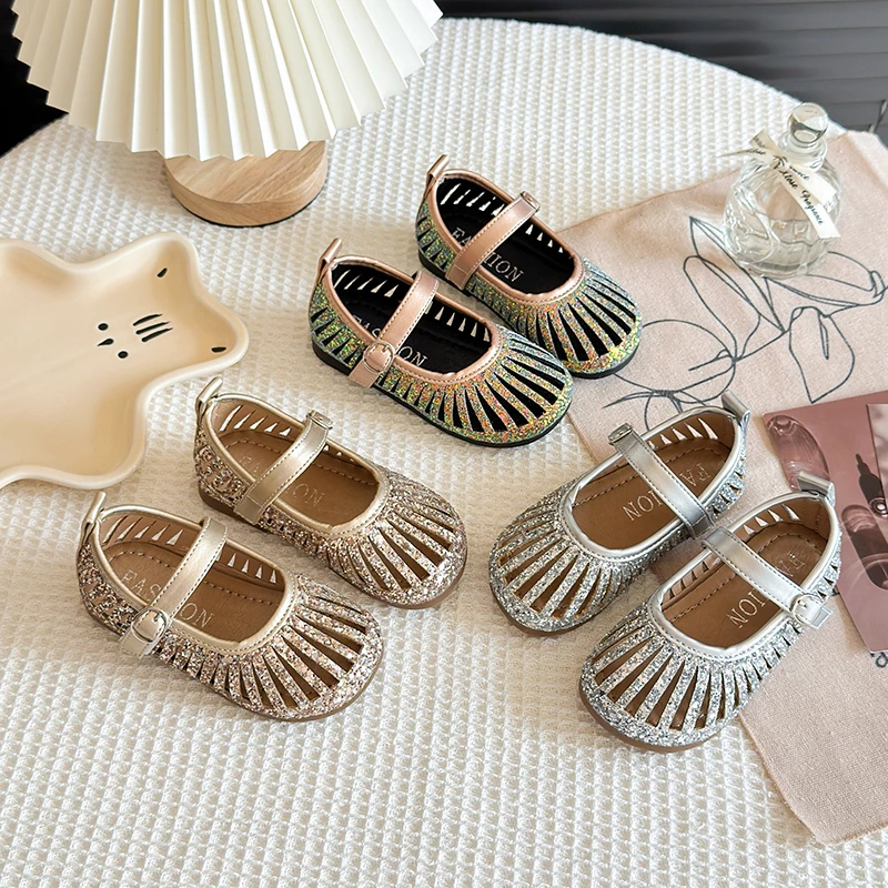 Girls Non Slip Summer Sandals Little Mermaid Princess Shoes