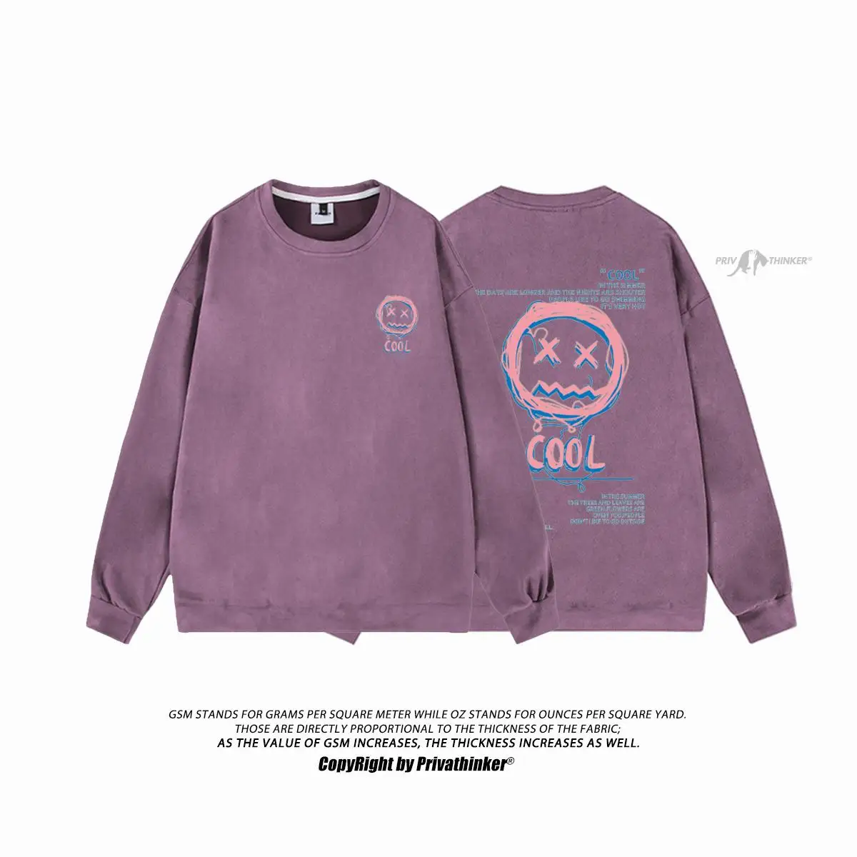 

Свитшоты большого размера унисекс, уличная одежда в Корейском стиле с забавным рисунком, женский топ с круглым вырезом и длинным рукавом, одежда унисекс