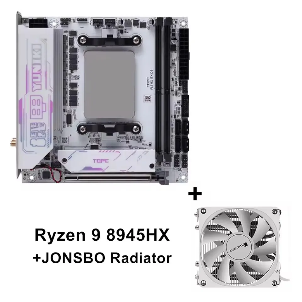 【たかたか】topton R9 7945HX mini-itxマザー Topton 4ベイNASマザーボード Mini ITXゲーミングメインボード AMD