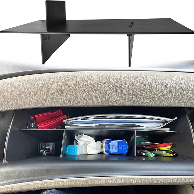 

Glove Box Organizer For Honda Pilot (2016-2022)/ Ridgeline Passport (2019-2023) Interior Storage Box Grid Insert Divider