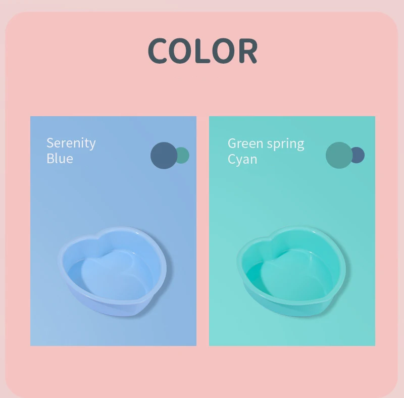 FAIS DU Silikon-Kuchenform, Herz-Kuchen-Schicht-Set, Silikon-Backform für Backwerkzeuge, Regenbogen-Kuchen und Mousse, leicht zu entformen – Detail 4