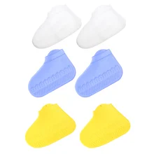 3 Pairs Rainy Shoes Covers Waterproof Shoes Protector Silicone Rainy Shoe Covers tanie tanio CN (pochodzenie)