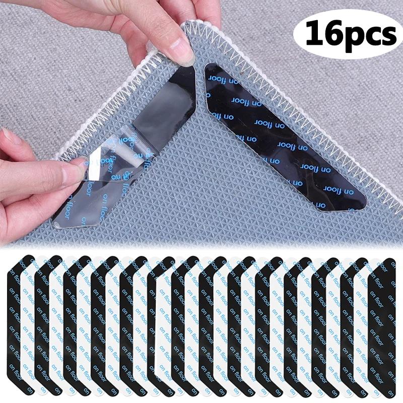 Reusable Rug Grippers - Prevents Curling, Moving, Sliding