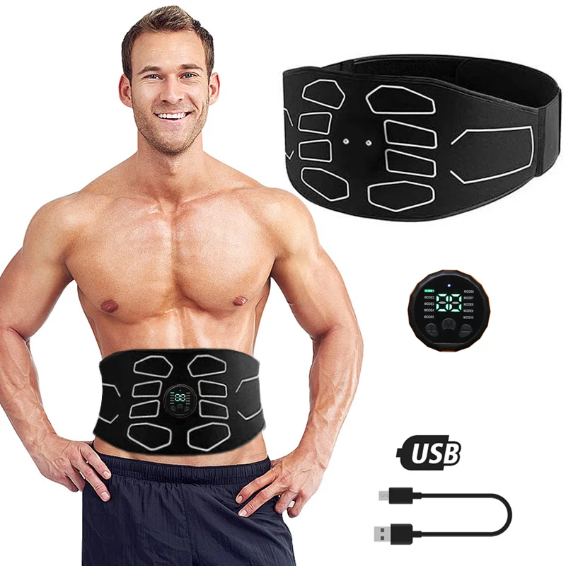 EMS Abdominal Toning Belt, Estimulador Muscular Abs, Home Fitness,  Equipamento de Treino, Corpo, Abdômen, Cintura, Exercício, Perda de Peso -  AliExpress