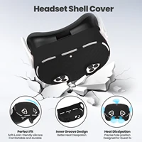Silicone Cover Set for Oculus/Meta Quest 3S VR Headset Controller Grip Protective Cover Lens Cap Face Case Eye Mask Accessories - Image 2