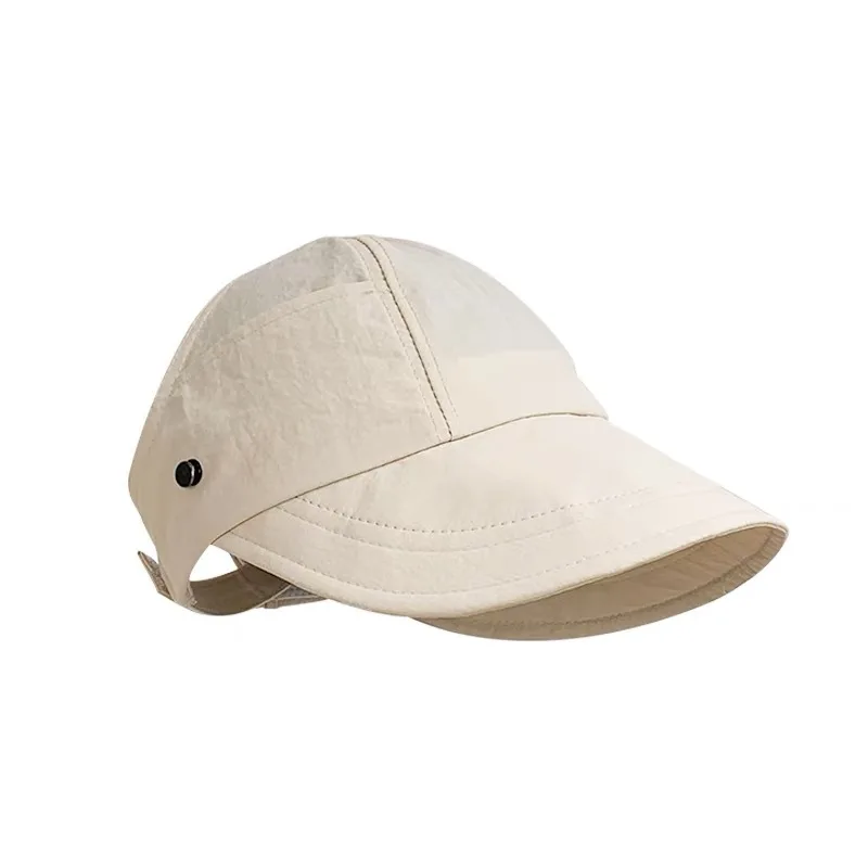 Sun hats Summer Wide Brim Sunhat Women Sun Hats Foldable Adjustable Outdoor Beach Bucket Hat UV Protection Visors Fisherman Ponytail Caps